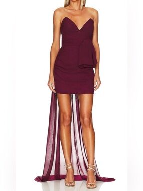Katie May Sangria Women’s Ali Chiffon Strapless Mini Dress, Size M